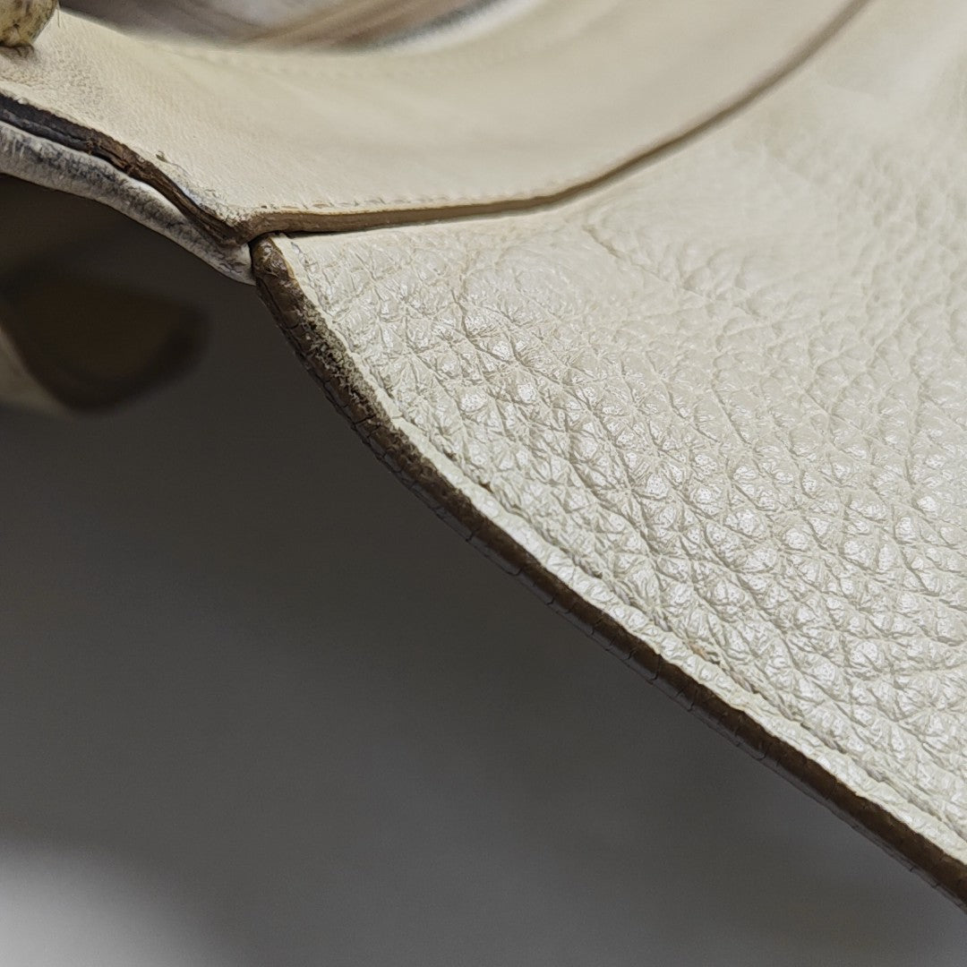 Calfskin Shoulder Bag White