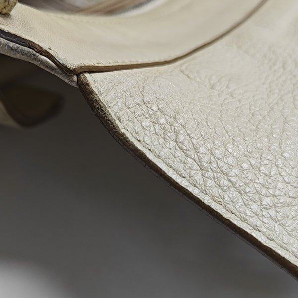 Calfskin Shoulder Bag White