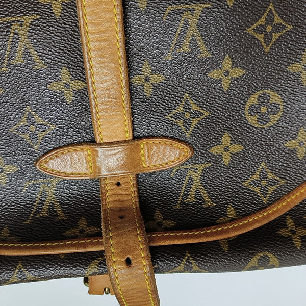 SAUMUR Monogram Coated Canvas Brown