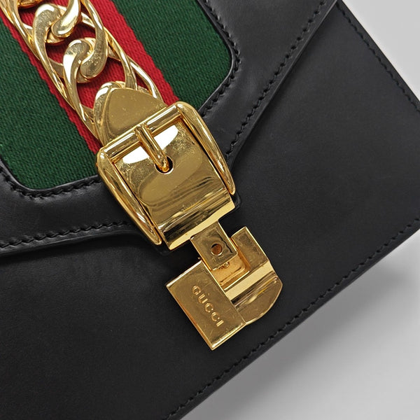 Sylvie Mini Calfskin Black