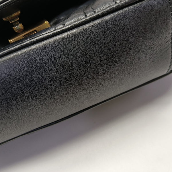 GG Marmont Small Quilted Calfskin Black