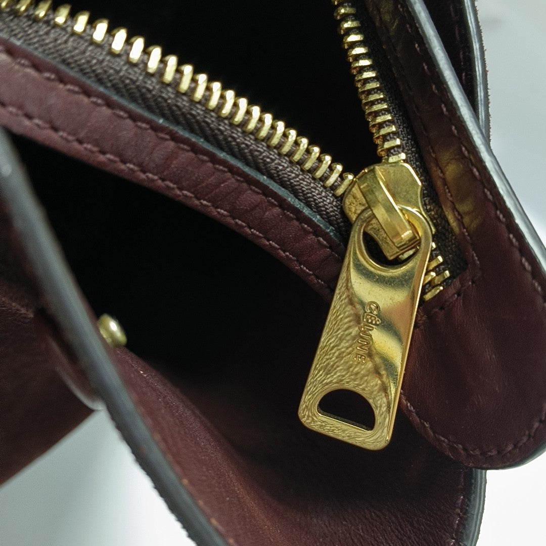 TRAPEZE Medium Calfskin Red