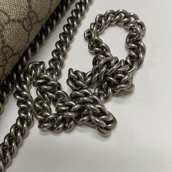 Dionysus Small Monogram Coated Canvas Black