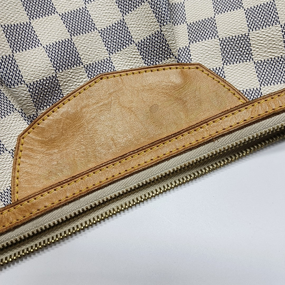 SIRACUSA PM Damier Azur Coated Canvas White