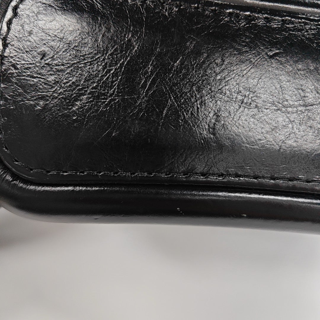 GABRIELLE Small Quilted Calfskin Black