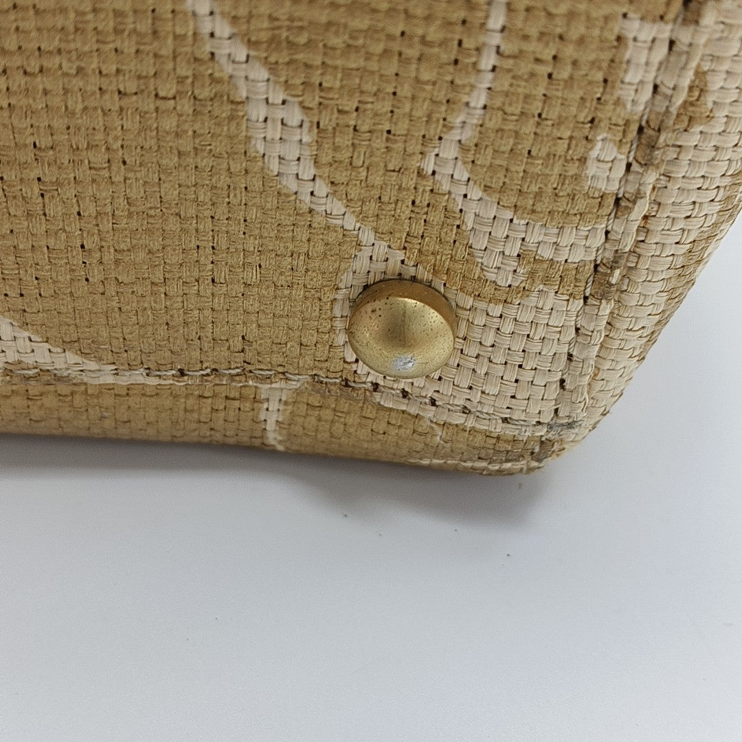 Straw Tote Bag Yellow