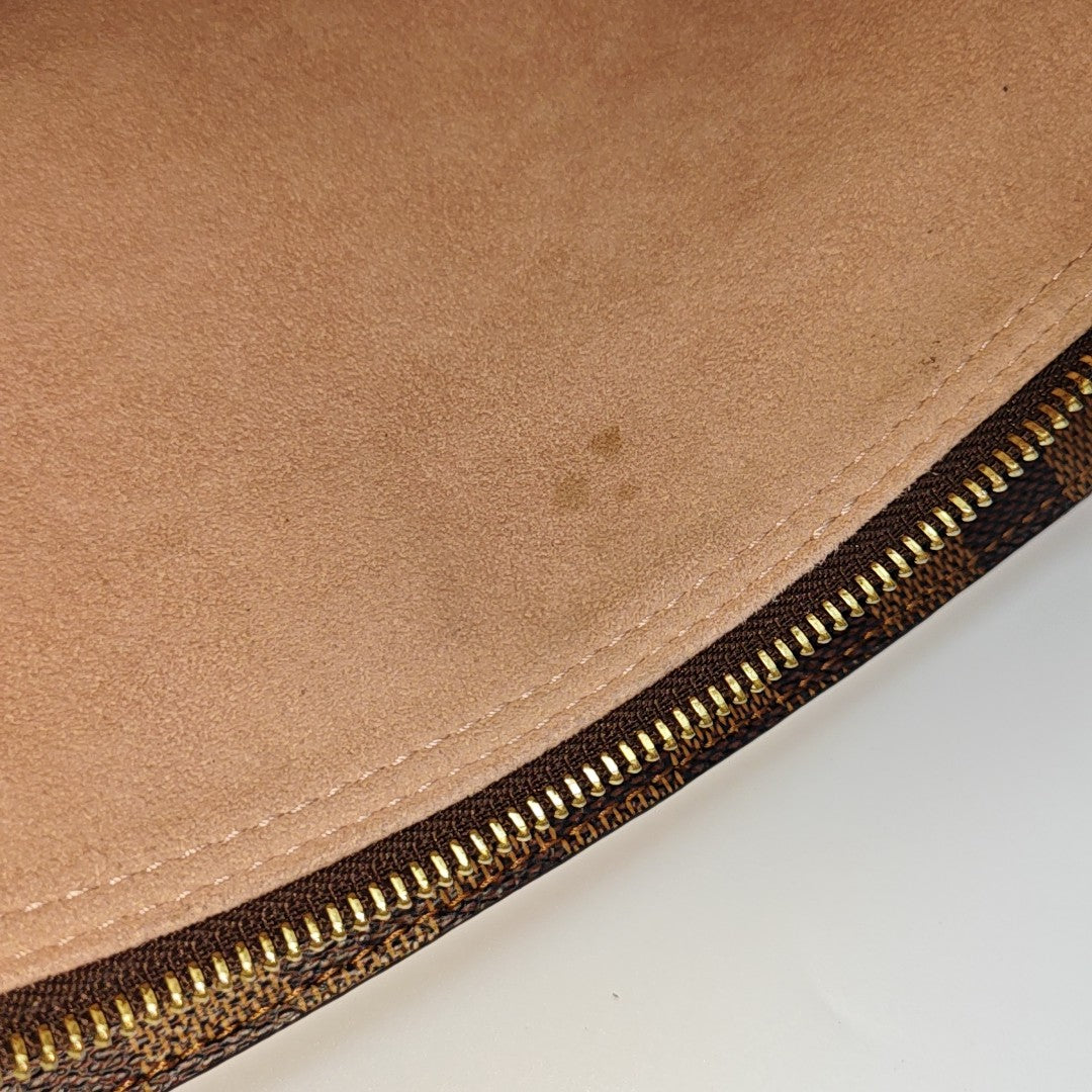 NORMANDY Damier Ebene Coated Canvas Brown