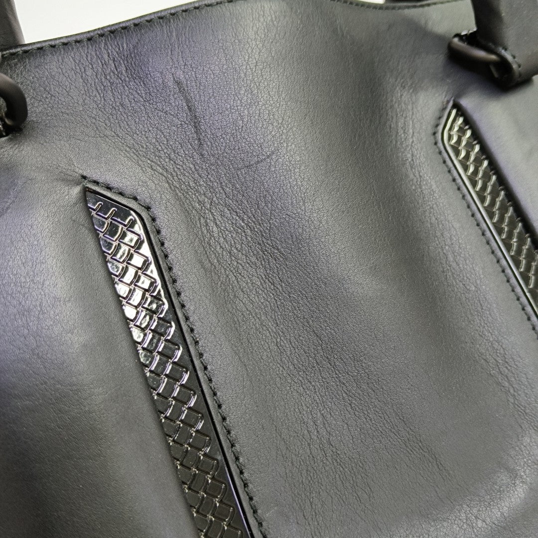 Calfskin Shoulder Bag Black
