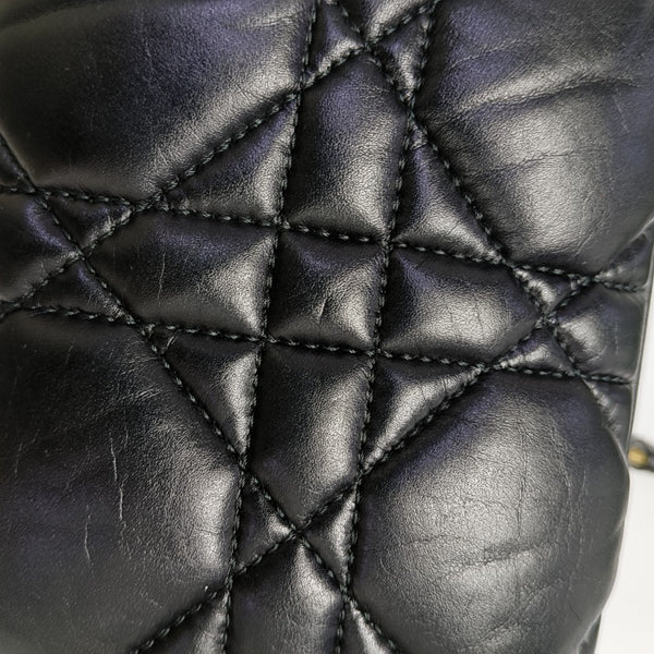 Dior Caro Small Cannage Calfskin Black