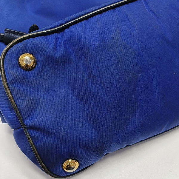 Nylon Tote Bag Blue