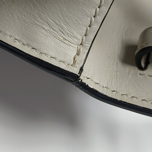 Sylvie Mini Calfskin White