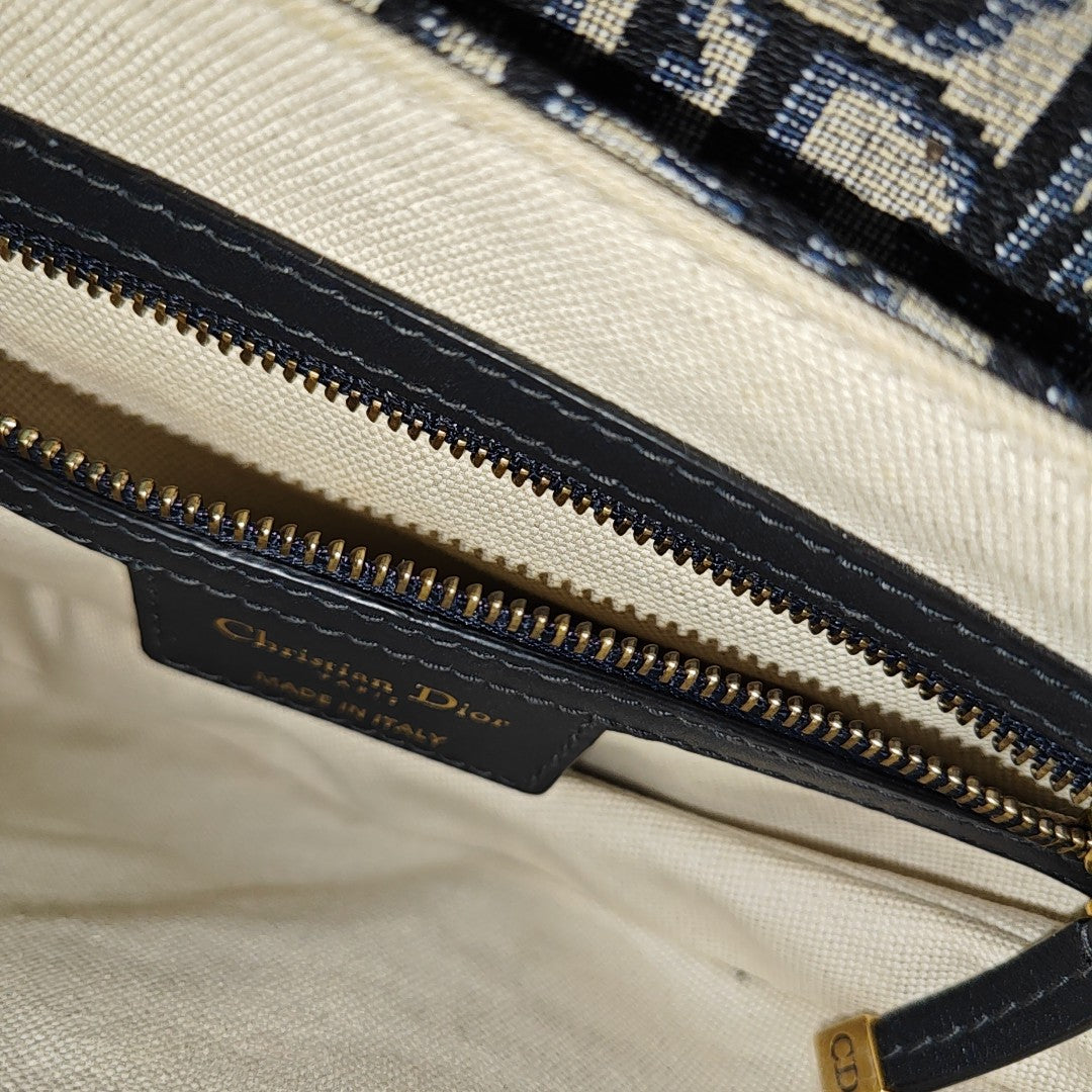 Saddle Mini Oblique Fabric Blue
