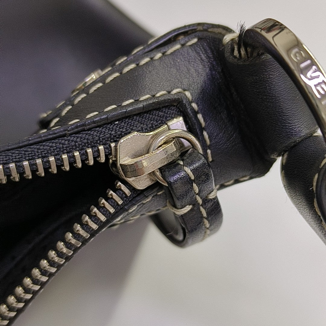 Calfskin Shoulder Bag Black