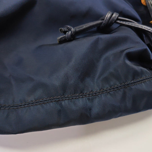Nylon Bucket Bag Blue