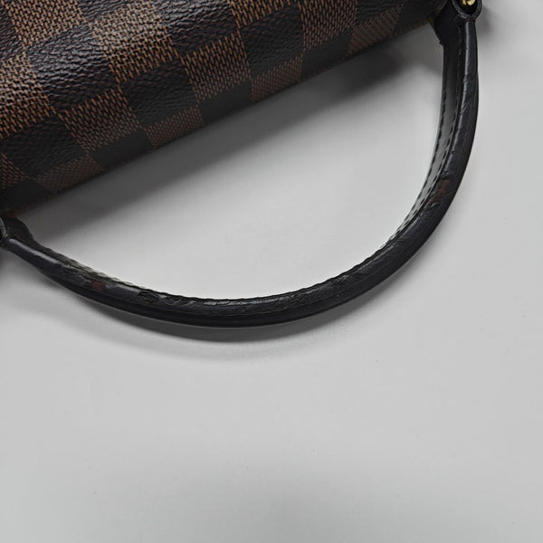 CROISETTE Damier Ebene Coated Canvas Brown