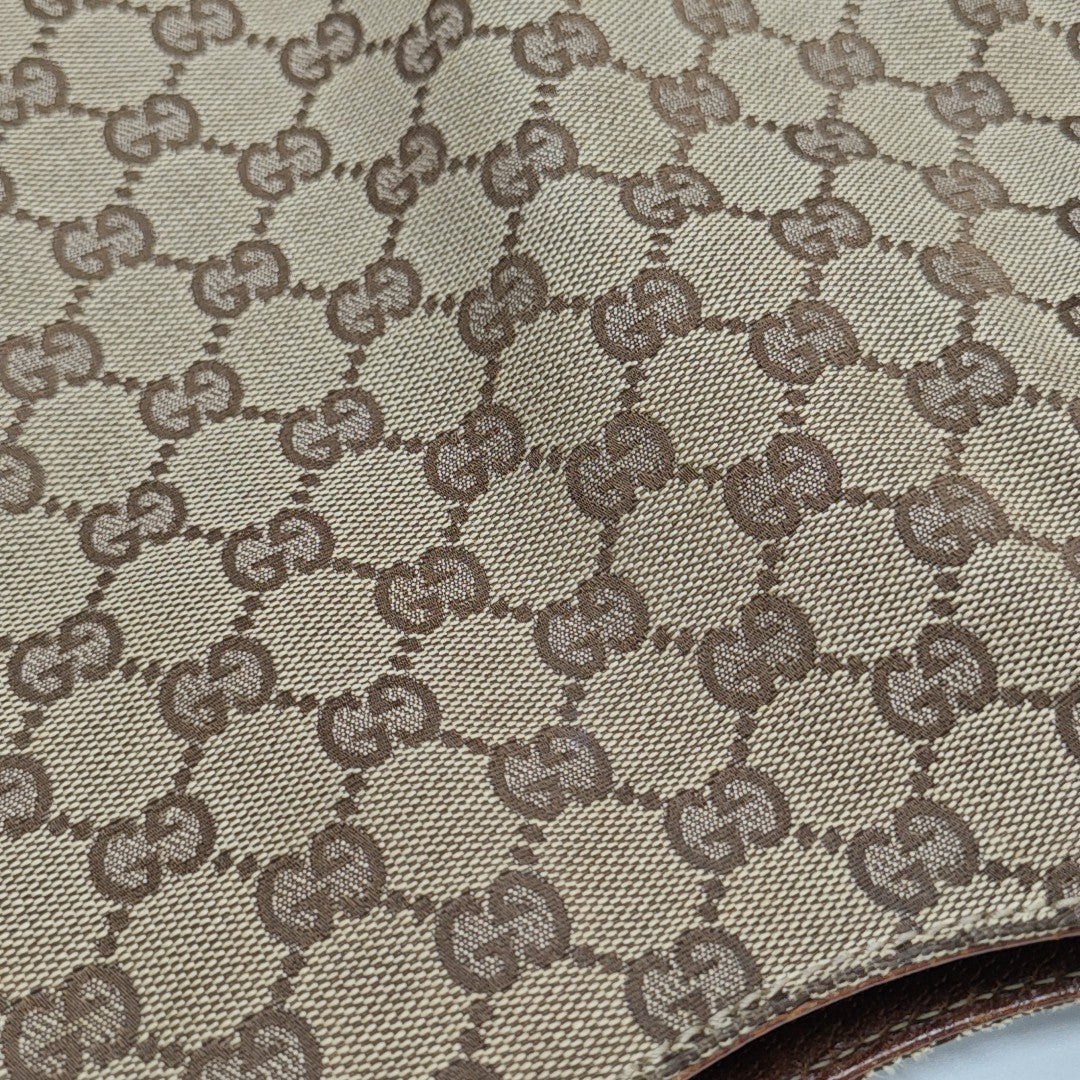 Monogram Canvas Top Handle Bag Brown