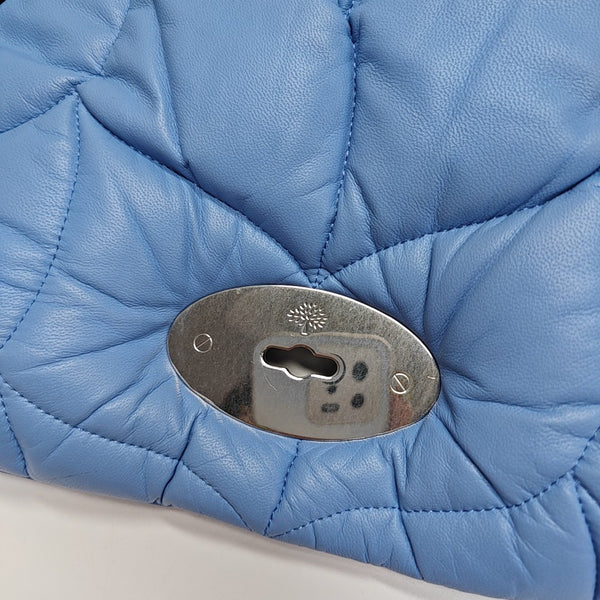 Quilted Lambskin Shoulder Bag Blue
