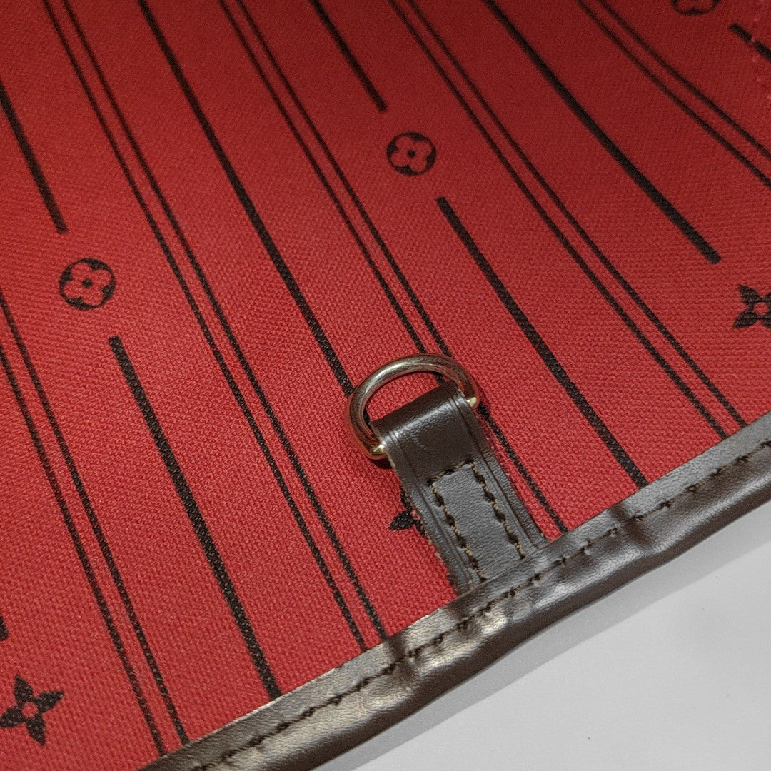 NEVERFULL GM Damier Ebene Coated Canvas Brown