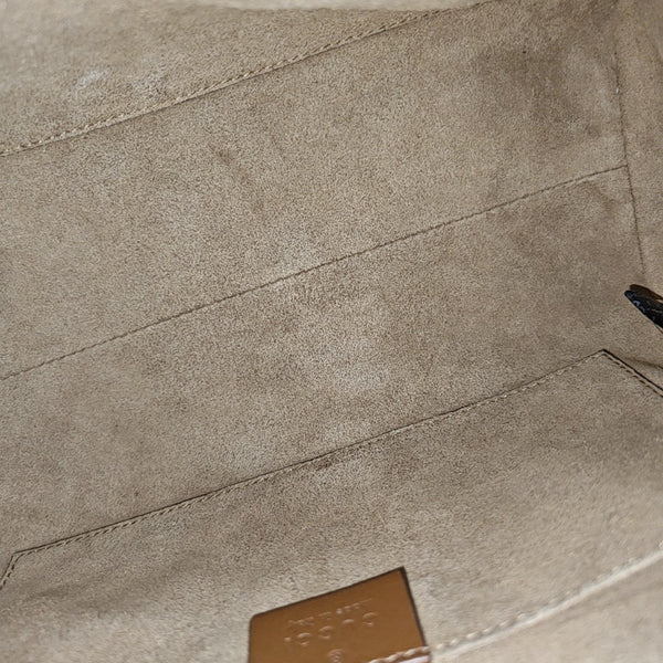 Padlock Small Monogram Coated Canvas Beige