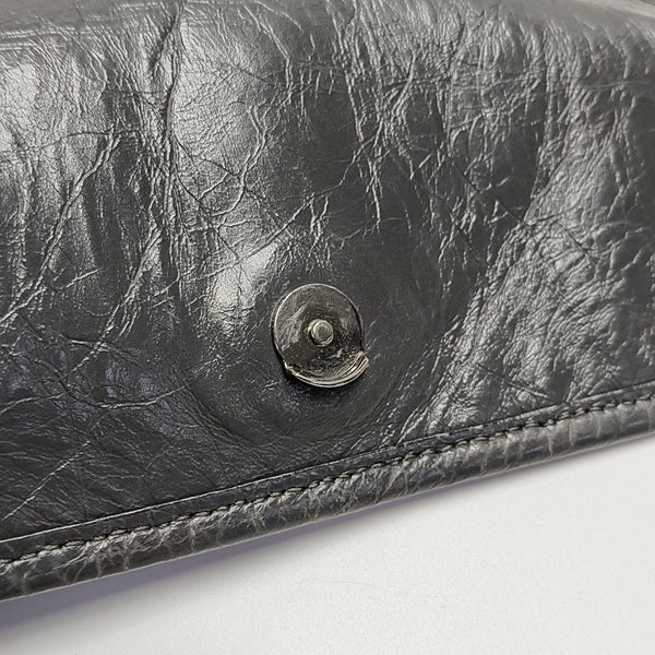 NIKI Small Chevron Calfskin Gray