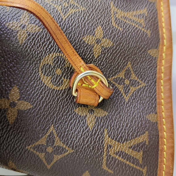 NEVERFULL MM Monogram Coated Canvas Brown