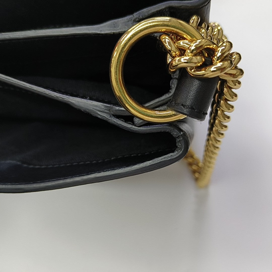 Calfskin Shoulder Bag Black