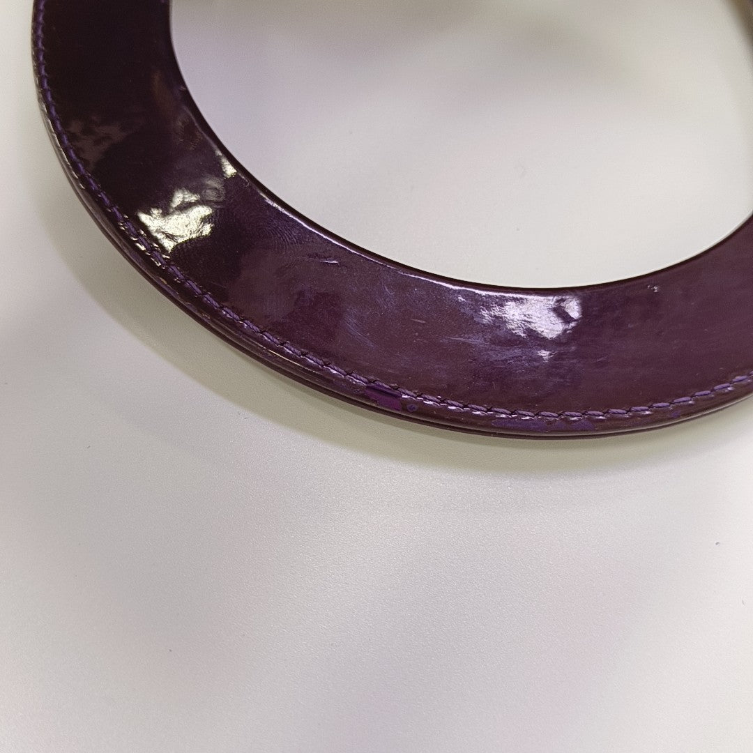 Lady Dior Medium Cannage Patent Leather Purple