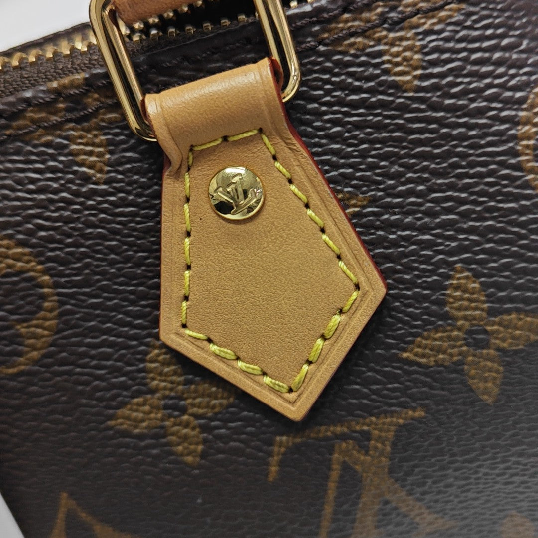 SPEEDY Nano Monogram Coated Canvas Brown
