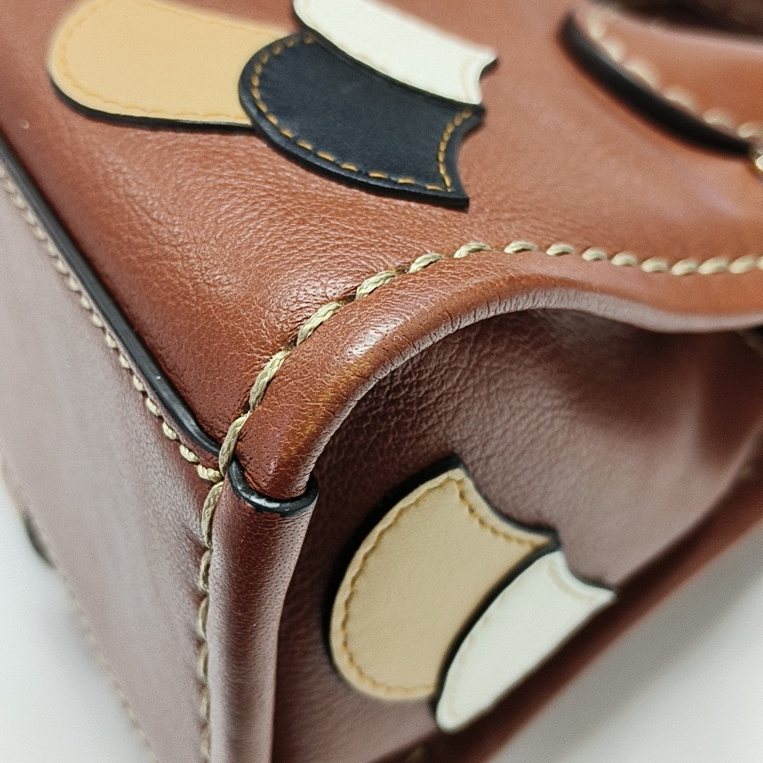 Edith Mini Quilted Calfskin Brown