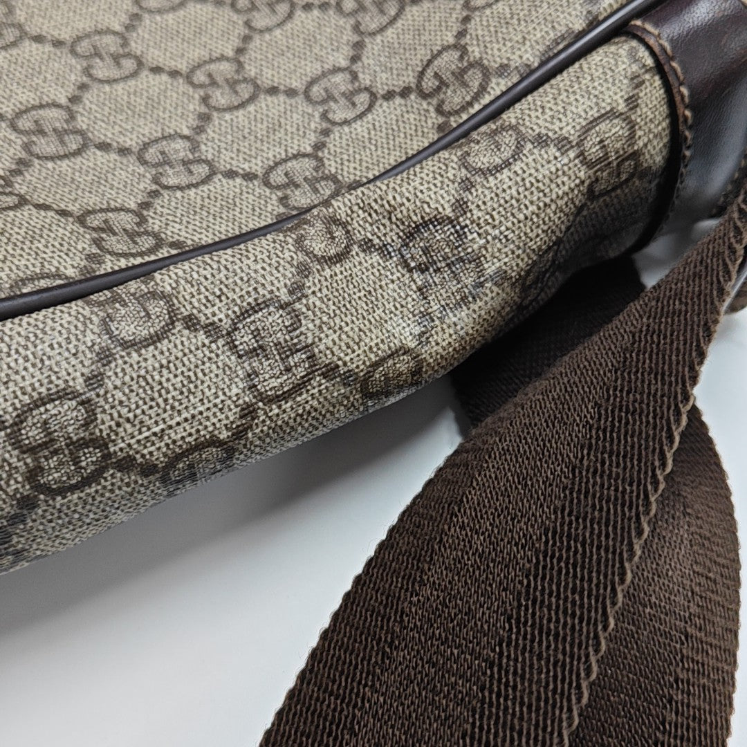 GG Supreme Monogram Coated Canvas Black