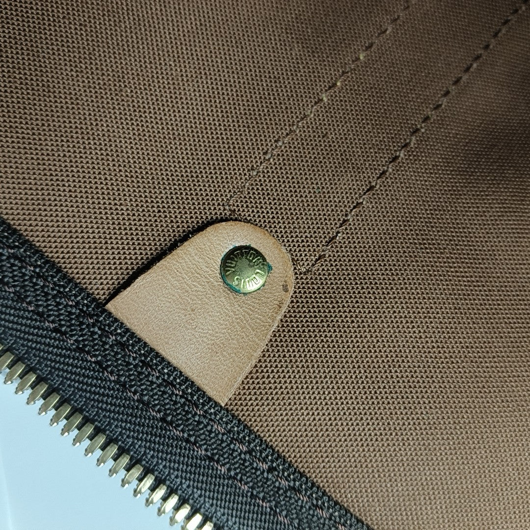 SAC SOUPLE 55 Monogram Coated Canvas Brown