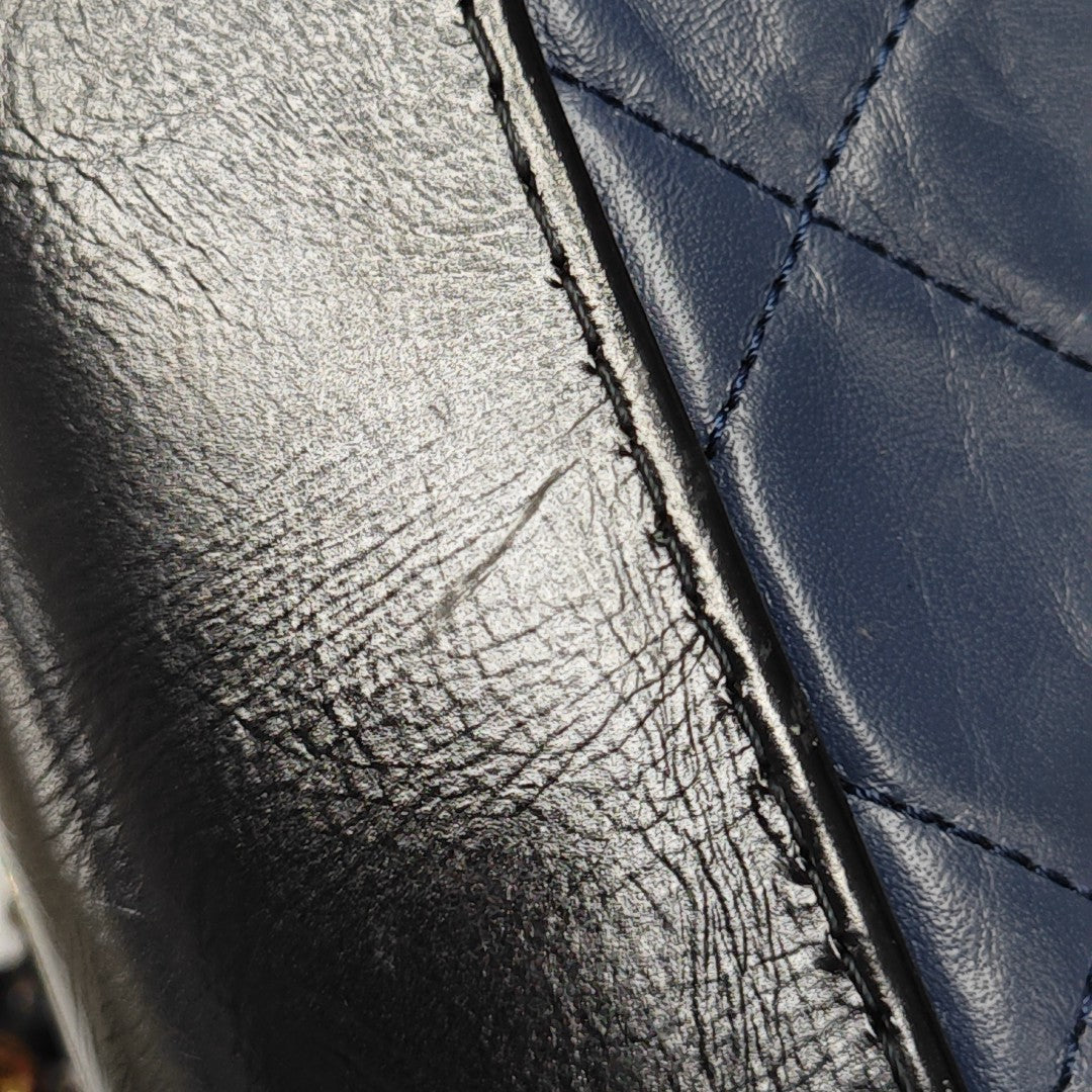 GABRIELLE Small Quilted Calfskin Blue