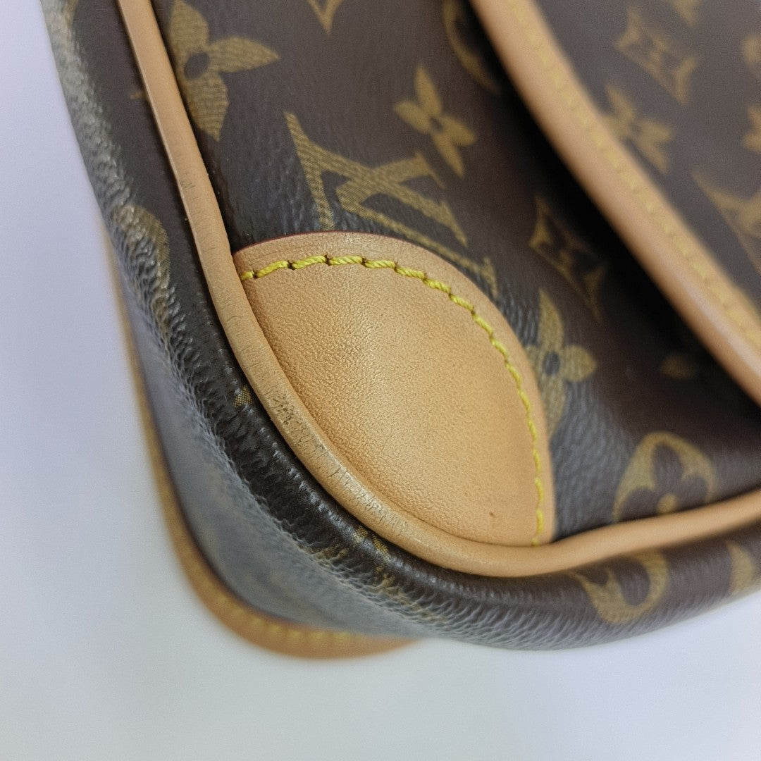 DIANE Monogram Coated Canvas Brown