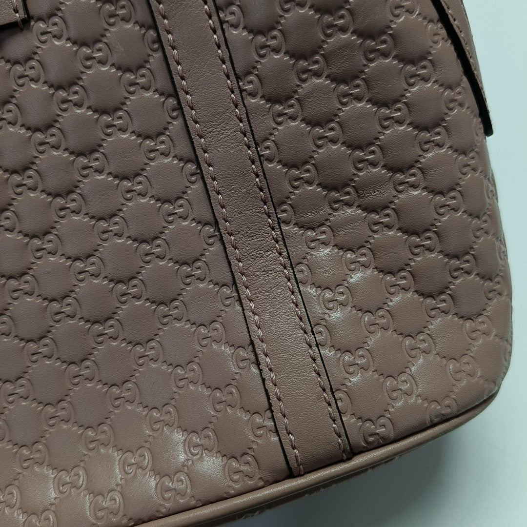 Microguccissima Monogram Calfskin Beige