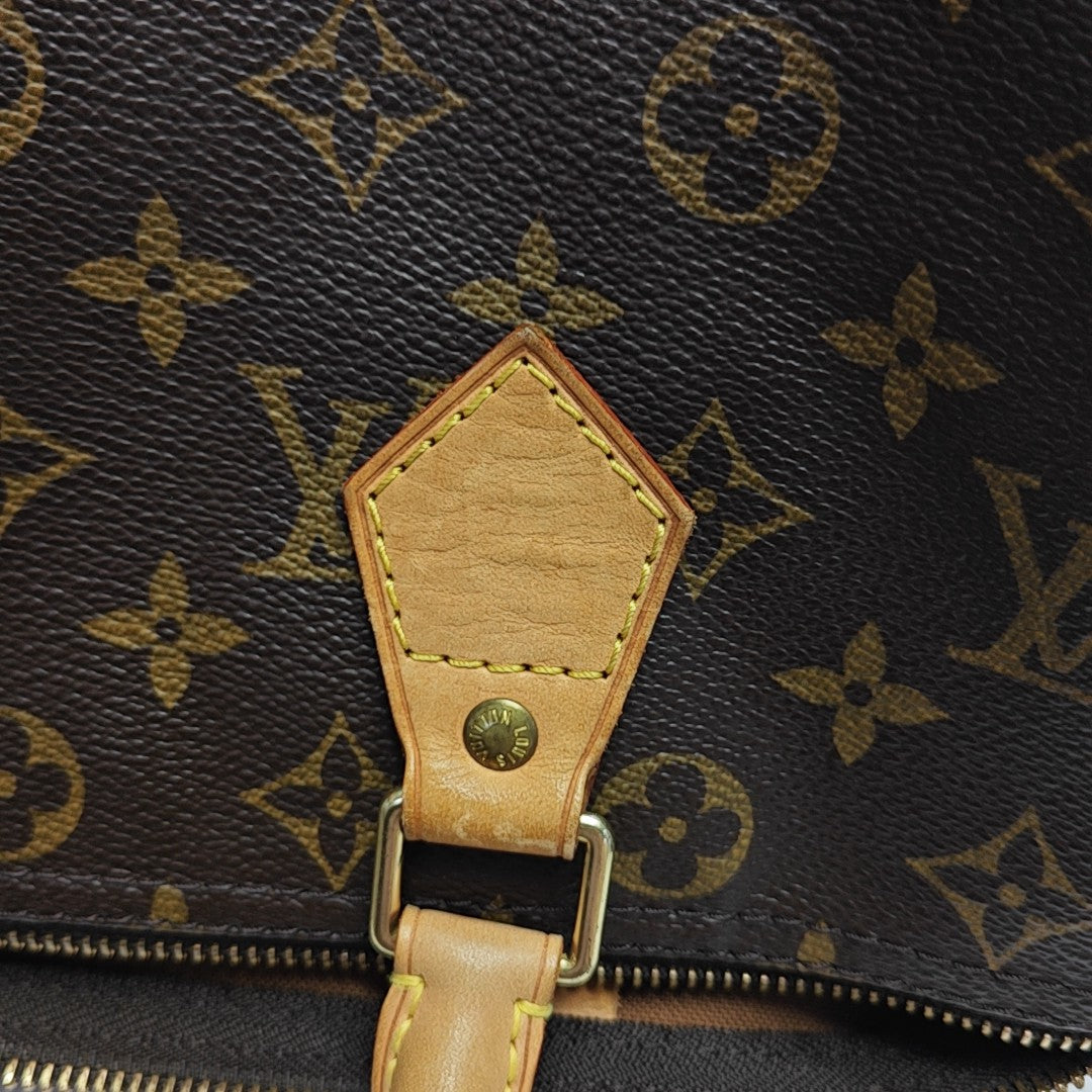 SPEEDY 30 Monogram Coated Canvas Brown