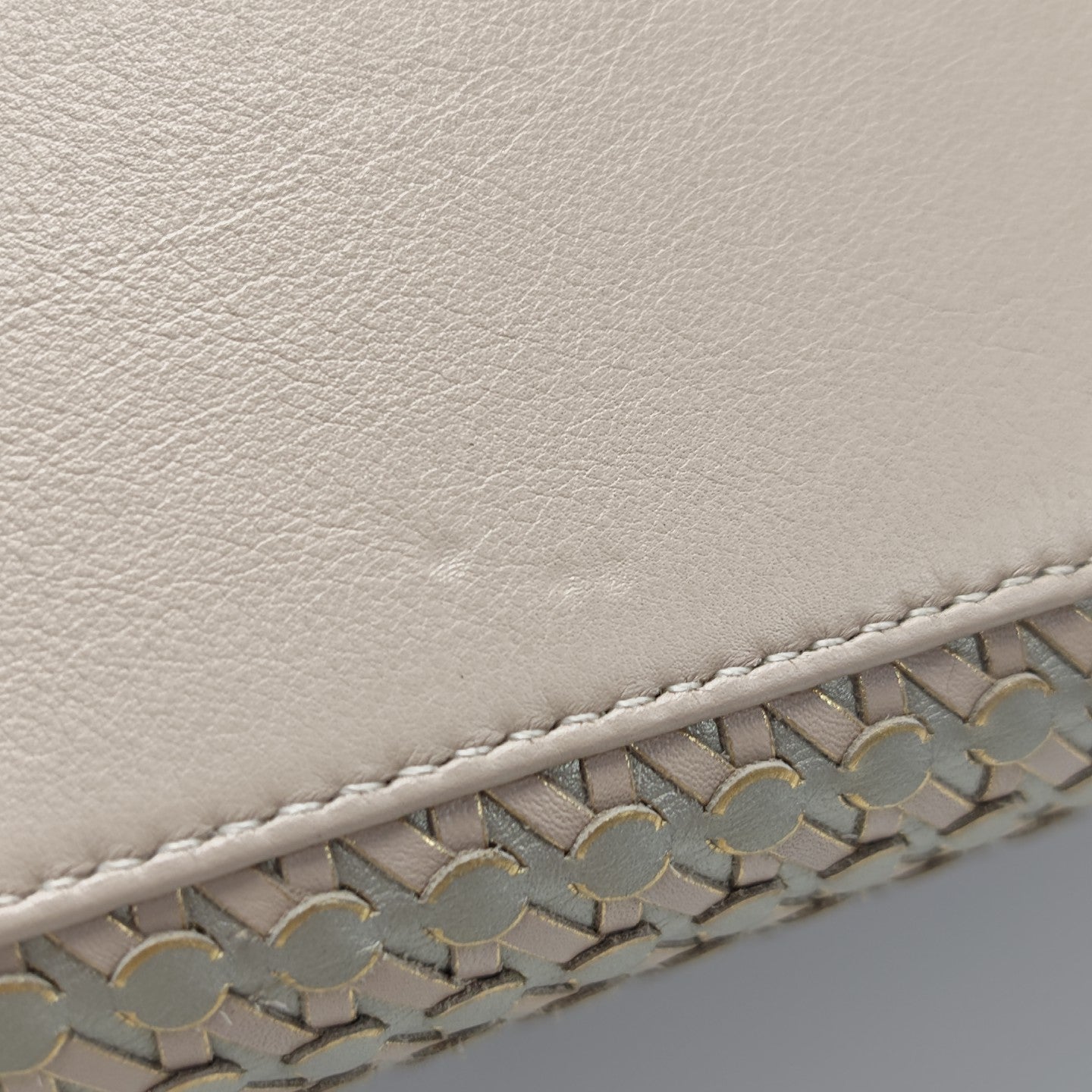 Calfskin Shoulder Bag Beige