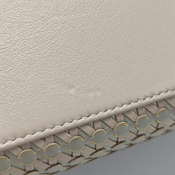 Calfskin Shoulder Bag Beige