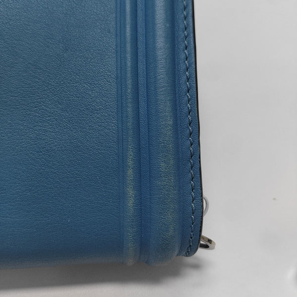 Calfskin Shoulder Bag Blue