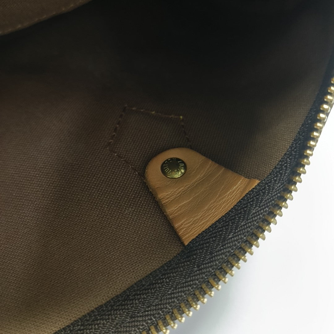 SPEEDY 30 Monogram Coated Canvas Brown