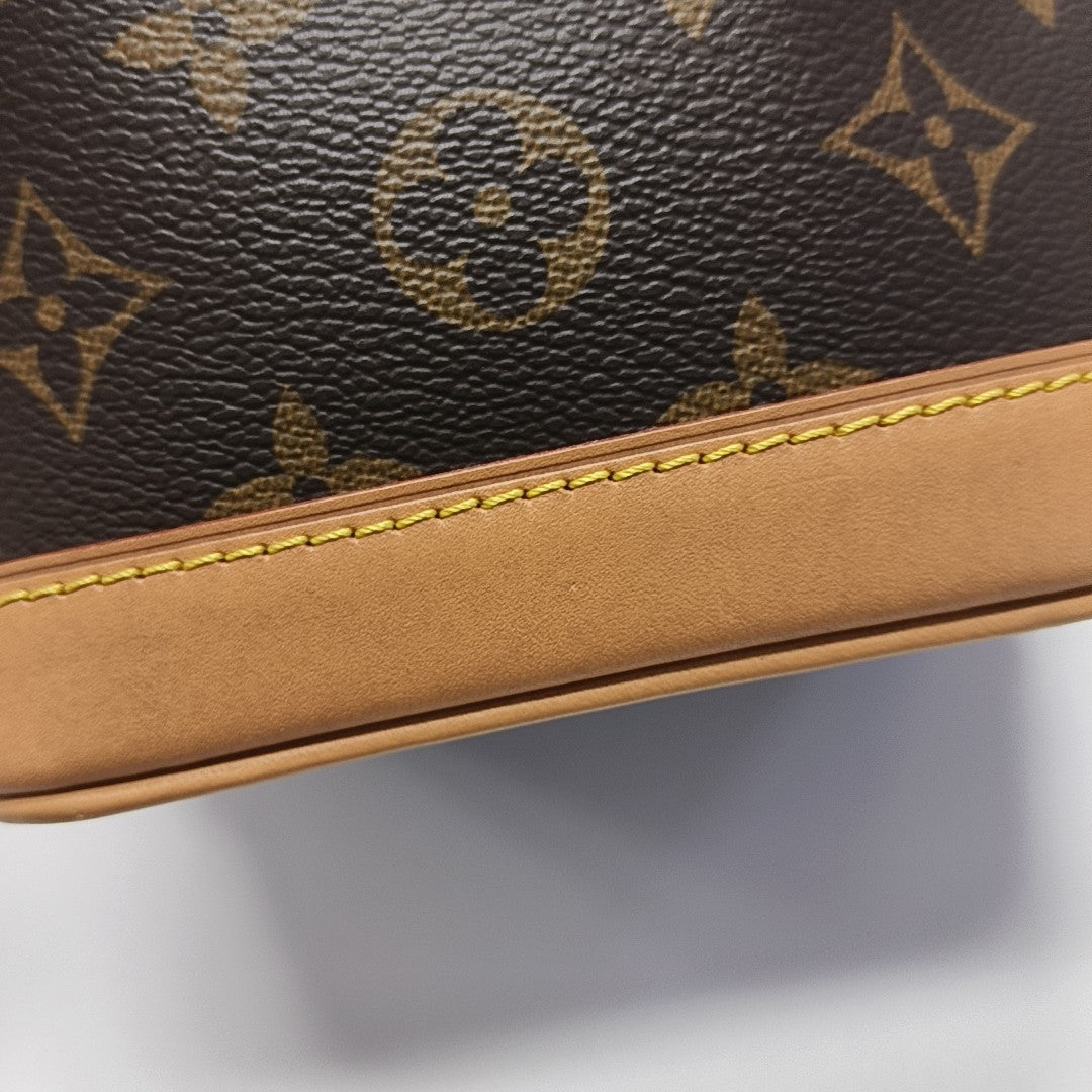 NOÉ Nano Monogram Coated Canvas Brown