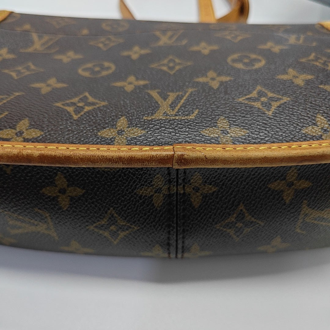 SOLOGNE PM Monogram Coated Canvas Brown