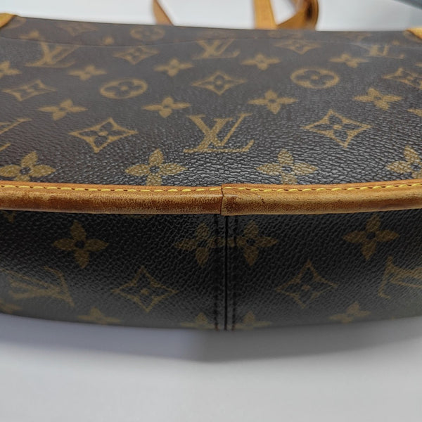 SOLOGNE PM Monogram Coated Canvas Brown