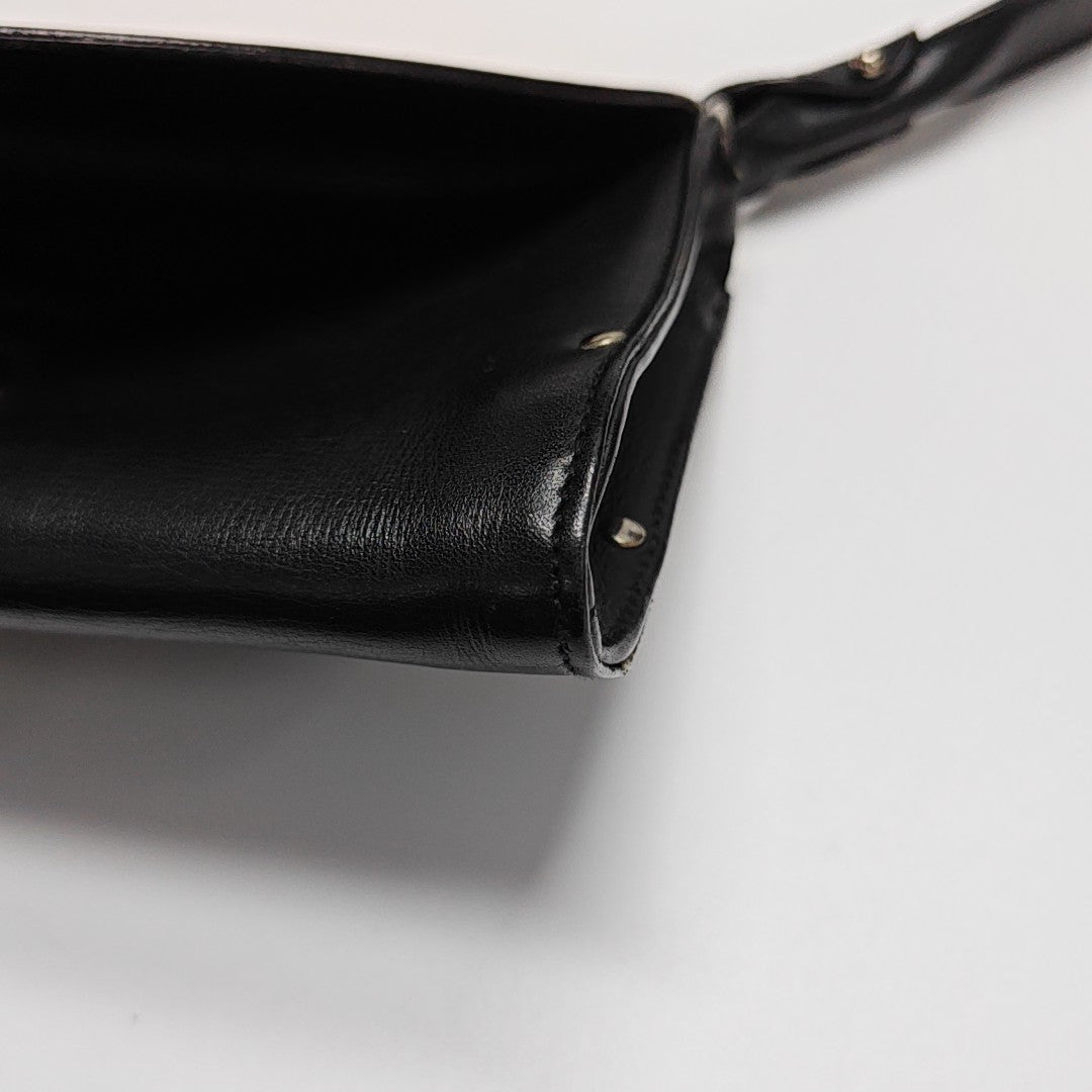 Calfskin Shoulder Bag Black