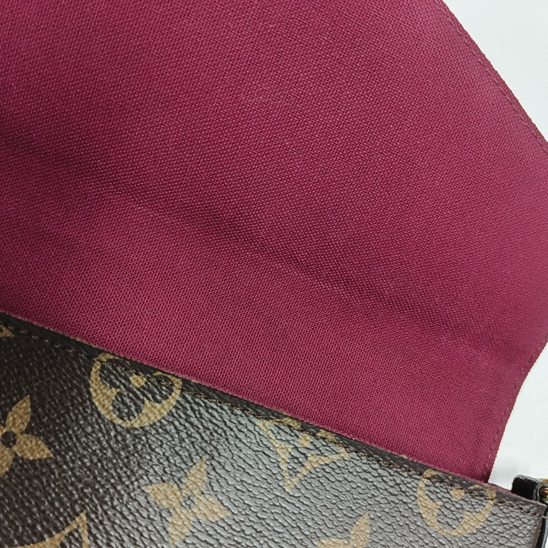 FÉLICIE Monogram Coated Canvas Brown