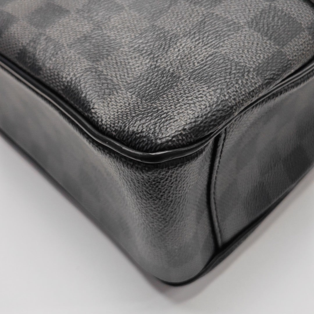 TADAO PM Damier Graphite Coated Canvas Gray