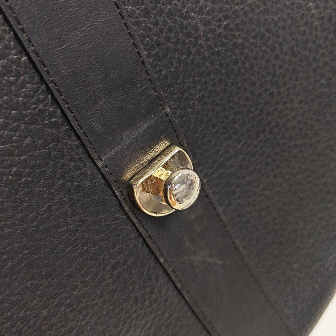 Calfskin Shoulder Bag Black