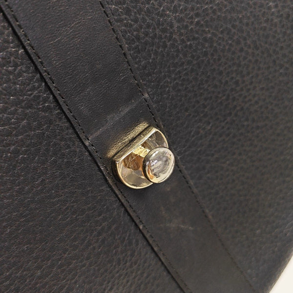 Calfskin Shoulder Bag Black