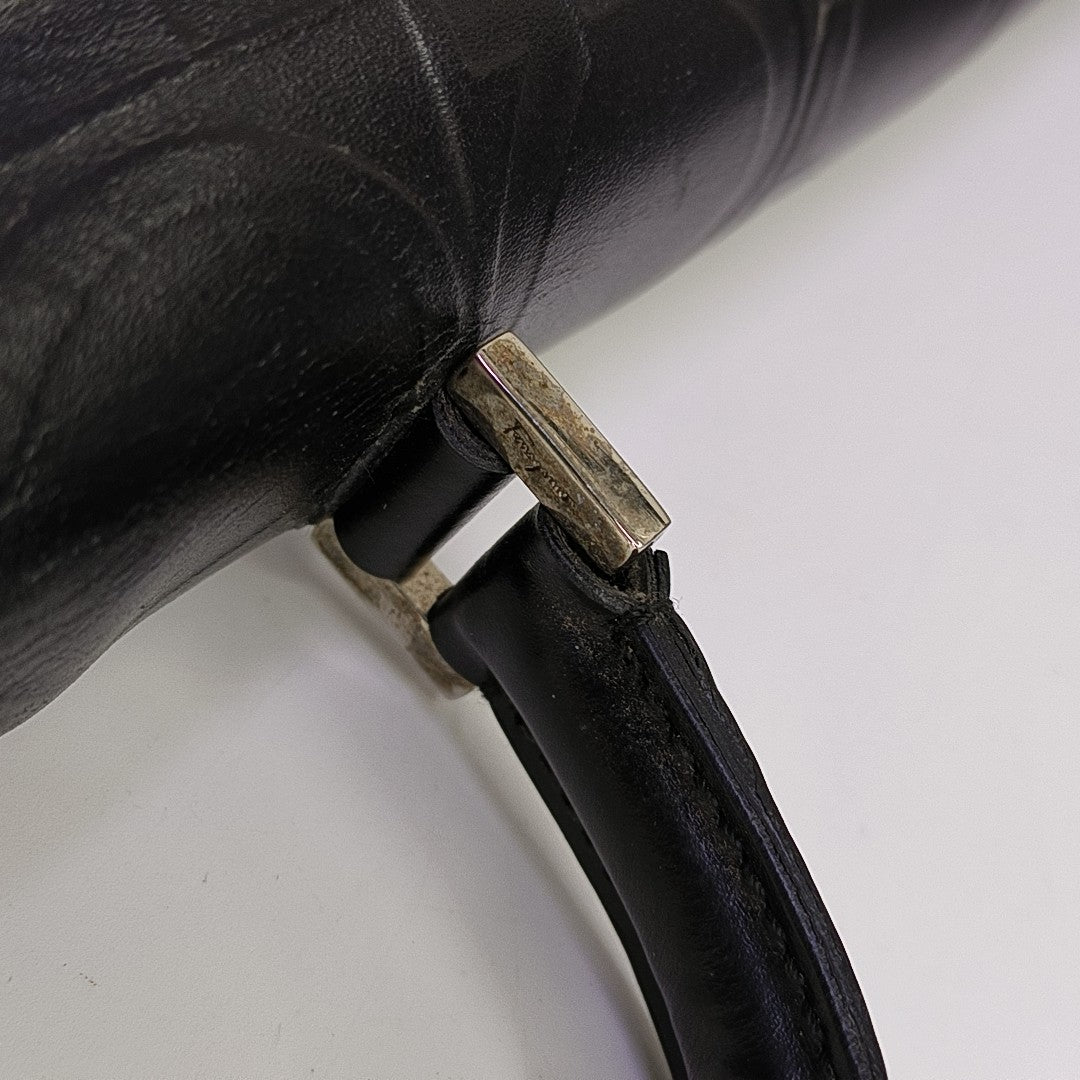 Calfskin Shoulder Bag Black