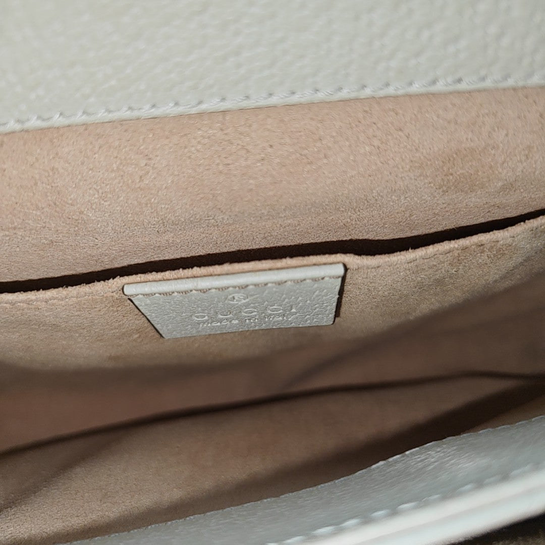 Ophidia Small Calfskin White
