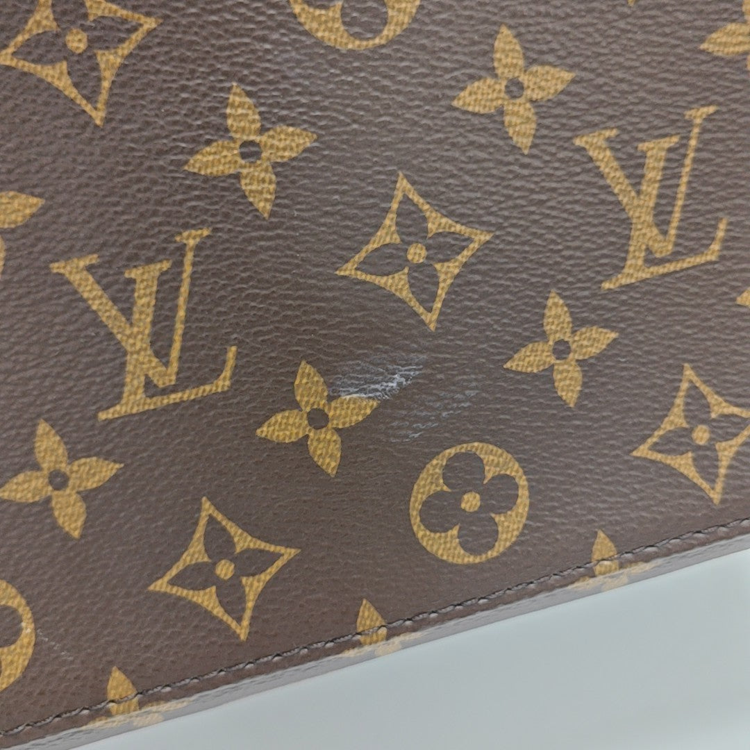 PALAIS PM Monogram Coated Canvas Brown
